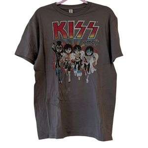 New Heavy Metal KISS Emoji Cotton Tee